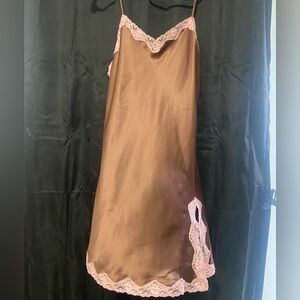 Brown and pink Victoria’s Secret slip